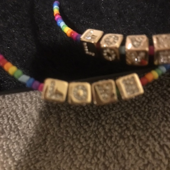 NWT Betsey Johnson Rainbow Hoop Earrings - Picture 2 of 6